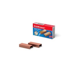 Erichkrause Grapas de Cobre ?10 - 1000 Grapas - Alta Resistencia y Facil Engrapado - Resistente a La Corrosion - Color Cobre