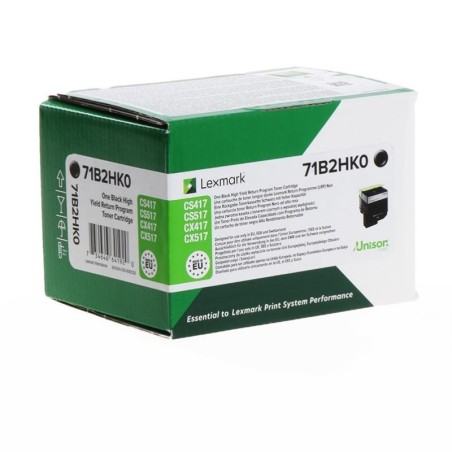 Cartuccia toner nero originale Lexmark CS417/CX417/CS517/CX517 - 71B2HK0/71B0H10