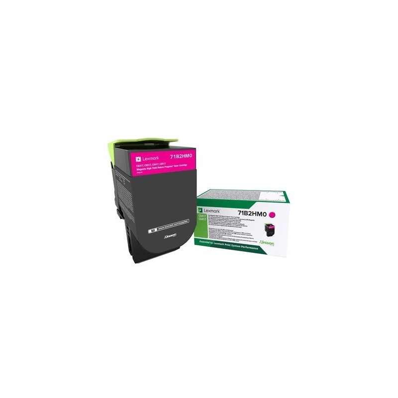 Cartuccia toner magenta originale Lexmark CS417/CX417/CS517/CX517 - 71B2HM0/71B0H30