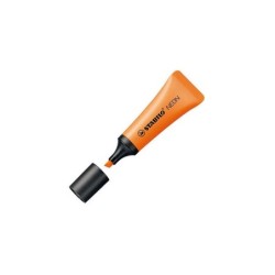 Pennarello Fluorescente Stabilo Neon 72 - Linea tra 2 e 5 mm - Inchiostro a base acqua - Corpo a forma di tubo - Colore arancion