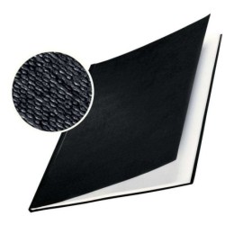 Leitz Pack de 10 Tapas Rigidas Impressbind - 7,0mm - Estructura de Lino - Encuadernacion de Alta Calidad - Negro