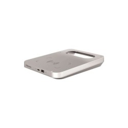 Fellowes Tallo Cargador Inalambrico - 2 Puertos USB - Carga Rapida - Color Plata