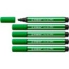 Pennarello Stabilo Pen 68 MAX - Punta in fibra smussata - Tratto tra 1 e 5 mm circa. - Inchiostro a base d'acqua - Colore verde 
