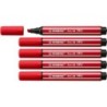 Pennarello Stabilo Pen 68 MAX - Punta in fibra smussata - Tratto tra 1 e 5 mm circa. - Inchiostro a base d'acqua - Colore rosso 