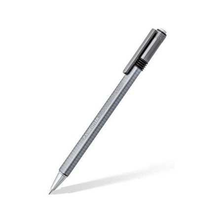 Staedtler Triplus Micro 774 Portaminas - Ancho de Linea 0.5mm - Punta Retractil - Diseño Ergonomico - Color Gris