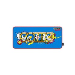 Tappetino Mouse Gaming Energy Sistem ESG Sonic Classic - Taglia XXL - Base in Gomma Antiscivolo - Colore Blu