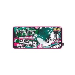 Tappetino per Mouse da Gaming Energy Sistem ESG Sonic Graffiti - Taglia XXL - Base in Gomma Antiscivolo - Colore Blu