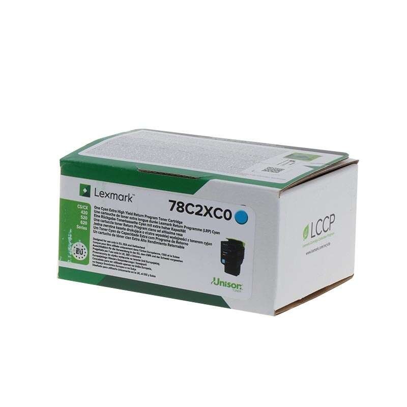 Cartuccia toner originale ciano Lexmark CS421/CS521/CS622/CX421/CX522/CX622/CX625 - 78C2XC0/78C2XCE Cartuccia toner originale ciano Lexmark CS421/CS521/CS622/CX421/CX522/CX622/CX625 - 78C2XC0/78C2XCE