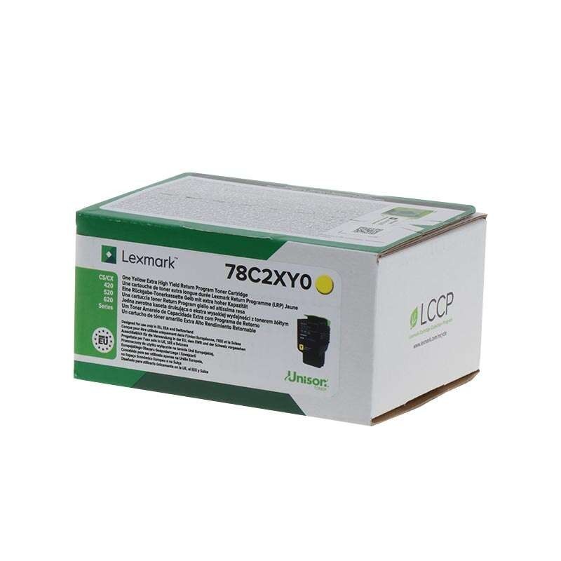 Cartuccia toner giallo originale Lexmark CS421/CS521/CS622/CX421/CX522/CX622/CX625 - 78C2XY0/78C2XYE Cartuccia toner giallo originale Lexmark CS421/CS521/CS622/CX421/CX522/CX622/CX625 - 78C2XY0/78C2XYE