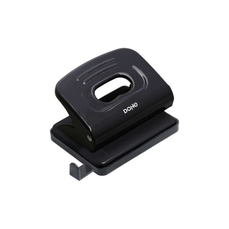 Dohe Taladro Perforador Metalico - Hasta 16 Hojas - Guia y Deposito - Color Negro