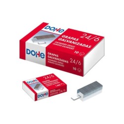 Dohe Caja de 1000 Grapas 24/6 Galvanizadas