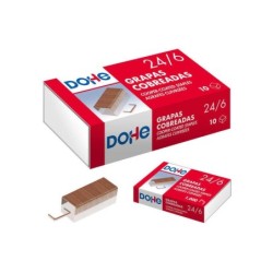 Dohe Caja de 1000 Grapas 24/6 Cobreadas