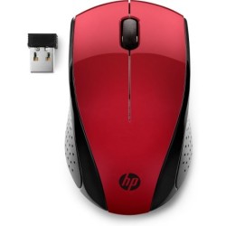 HP 220 Raton Inalambrico USB 1300dpi - 3 Botones - Uso Ambidiestro - Color Rojo