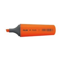 Pennarello fluorescente Milan - Punta a scalpello 1 - 4,8 mm - Colore arancione 12pz 12pz