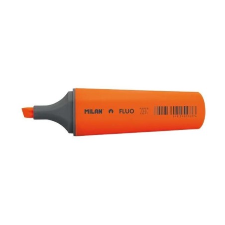 Pennarello fluorescente Milan - Punta a scalpello 1 - 4,8 mm - Colore arancione 12pz 12pz