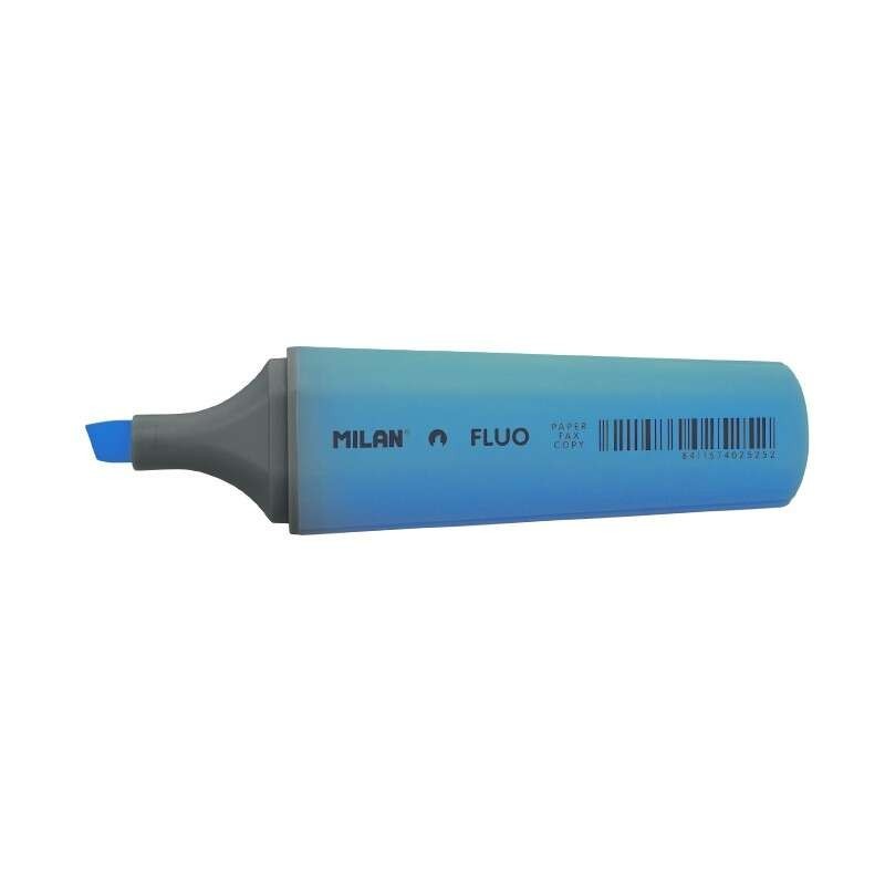 Milan Marcador Fluorescente - Punta Biselada 1 - 4.8mm - Color Azul Milan Marcador Fluorescente - Punta Biselada 1 - 4.8mm - Color Azul