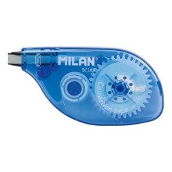 Nastro correttore Milan - Correzione a secco - Veloce, pulito e preciso - Misure 5 mm x 8 m - Per tutti i tipi di carta - Colore