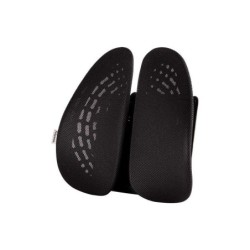 Fellowes Back Angel Respaldo Ergonomico Moldeable - Ajustable en 7 Alturas - Adaptable a la Mayoria de Sillas - Color Negro