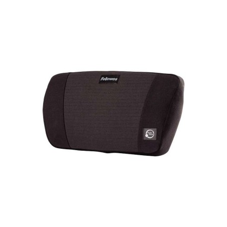Fellowes Fusion PlushTouch Cojin Lumbar - Ajustable a Traves de una Correa con Hebilla - Color Negro
