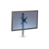 Accessorio Fellowes a braccio singolo per workstation Lotus - Altezza regolabile - Fino a 27 pollici e 7 kg - Colore argento