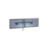 Fellowes Accesorio Brazo Doble para Estación de Trabajo Lotus - Ajustable en Altura - Hasta 26 Pulgadas y 5.8kg - Color Plata