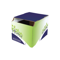 Pattumiera da Tavolo Bankers Box in Cartone Onda B - Capacità 16 Litri - Certificazione FSC - Ideale per il Riciclo della Carta