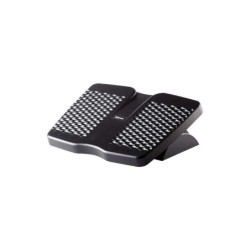 Fellowes Refresh Reposapies con Ventilacion 45.2x33cm - 2 Ajustes de Altura - Plataforma Deslizante - Color Negro