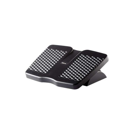 Fellowes Refresh Reposapies con Ventilacion 45.2x33cm - 2 Ajustes de Altura - Plataforma Deslizante - Color Negro