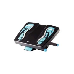 Fellowes Energizer Reposapies - 3 Ajuste de Altura - Superficie Efecto Masaje - Efecto Balanceo - Color Negro