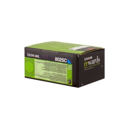 Cartuccia toner ciano originale Lexmark CX310/CX410/CX510 - 80C2SC0/80C2SCE/802SC