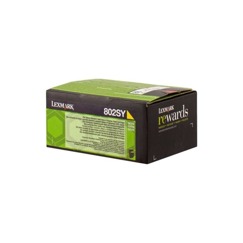 Cartuccia toner giallo originale Lexmark CX310/CX410/CX510 - 80C2SY0/80C2SYE/802SY Cartuccia toner giallo originale Lexmark CX310/CX410/CX510 - 80C2SY0/80C2SYE/802SY
