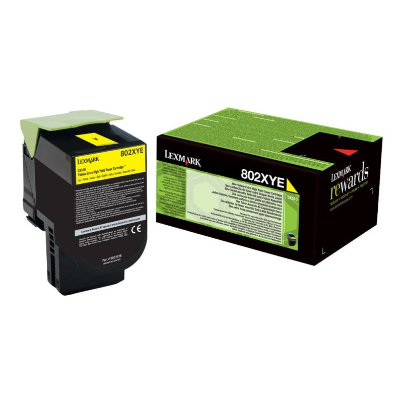 Cartuccia toner giallo originale Lexmark CX510 - 80C2XY0/80C2XYE/80C0X40/802XY