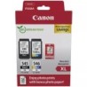 Canon PG545XL Nero + CL546XL Colore Confezione da 2 cartucce d'inchiostro originali + 50 fogli di carta fotografica - 8286B011/8
