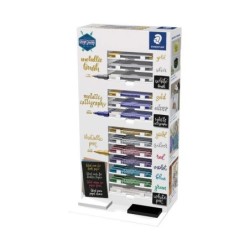 Staedtler Metallic Display da 130 pennarelli metallici a punta fine - inchiostro a base d'acqua - colori assortiti