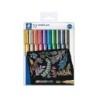 Staedtler Metallic Pen Pack de 10 Rotuladores de Punta Fina - Tinta Base de Agua - Trazo 1 - 2mm Aprox - Colores Surtidos