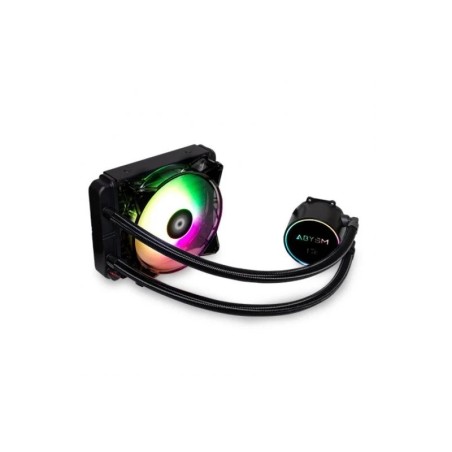 Kit di raffreddamento a liquido Abysm Artic 120 ARGB - Ventola da 120 mm - Illuminazione ARGB - Pompa da 2500 giri/min - Tubo da