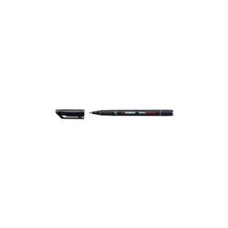 Stabilo OHPen Rotulador Permanente - Punta Superfina - Trazo de 0.4mm - Agarre Antideslizante - Tapon Ventilado - Color Negro