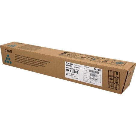 Cartuccia toner originale ciano Ricoh Aficio MP-C3003/MP-C3004/MP-C3503/MP-C3504/MP-C4504/MP-C5504/MP-C6004 - 841820/841816