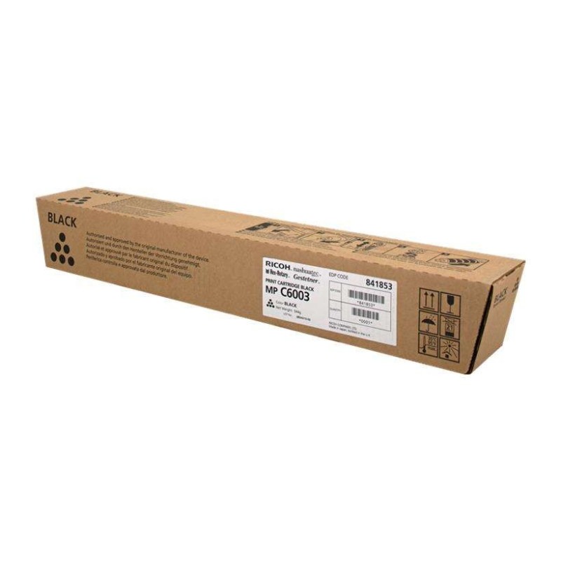 Ricoh Aficio MP-C4503/MP-C5503/MP-C6003 Negro Cartucho de Toner Original - 841853 Ricoh Aficio MP-C4503/MP-C5503/MP-C6003 Negro Cartucho de Toner Original - 841853
