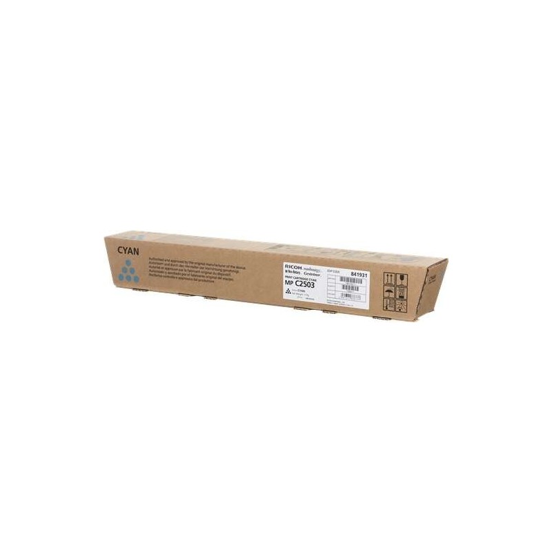 Cartuccia toner originale ciano Ricoh Aficio MP-C2503SP/MP-C2003SP/MP-C2011SP - 841931 Cartuccia toner originale ciano Ricoh Aficio MP-C2503SP/MP-C2003SP/MP-C2011SP - 841931