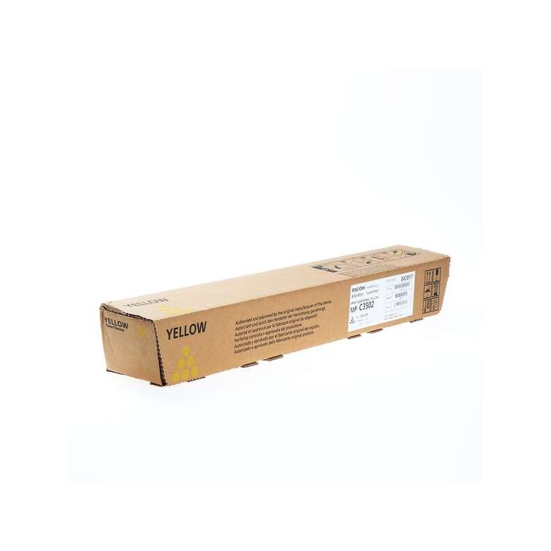 Ricoh Aficio MP-C3002/MP-C3502 Amarillo Cartucho de Toner Original - 842017/841652/841740