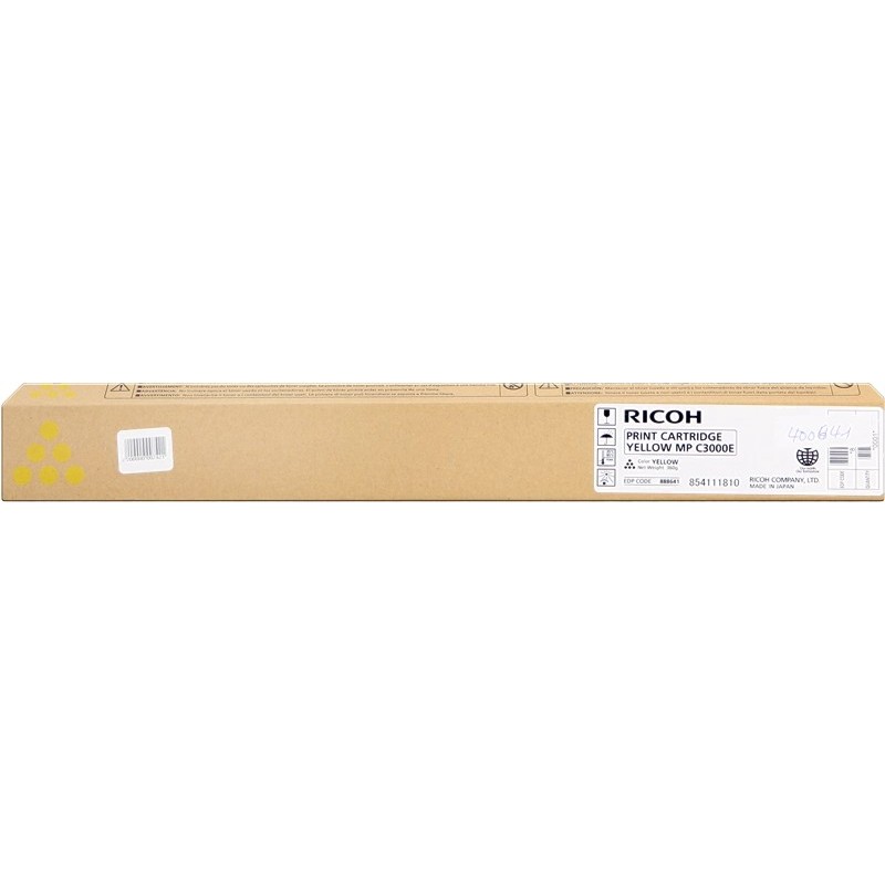 Cartuccia toner giallo originale Ricoh Aficio MP-C2500/MP-C3000 - 888641/888637/842031 Cartuccia toner giallo originale Ricoh Aficio MP-C2500/MP-C3000 - 888641/888637/842031