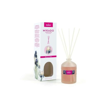 Prady Mikado Belle Epoque Deodorante per ambienti - Flacone in vetro da 100 ml e bacchette diffusori