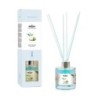 Deodorante per ambienti Prady Premium Soft Cream - Flacone in vetro da 130 ml e bacchette diffusore