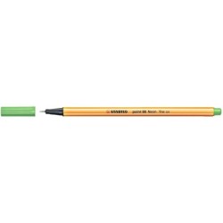 Pennarello Stabilo Point 88 con punta a fibra fine - Tratto da 0,4 mm - Inchiostro a base acqua - Colore verde neon 10pz 10pz