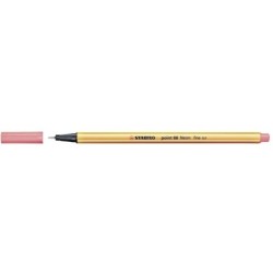 Pennarello Stabilo Point 88 con punta a fibra fine - Tratto da 0,4 mm - Inchiostro a base acqua - Colore rosso neon 10pz 10pz