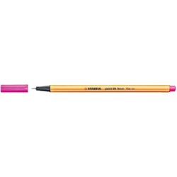 Pennarello Stabilo Point 88 con punta a fibra fine - Tratto da 0,4 mm - Inchiostro a base acqua - Colore rosa neon 10pz 10pz