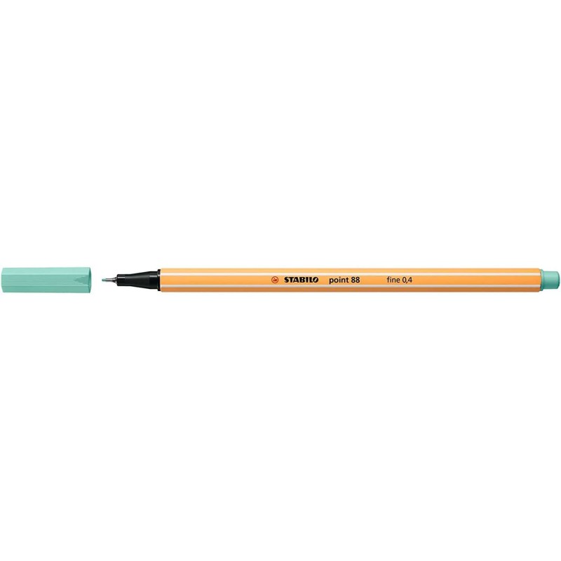 Stabilo Point 88 Rotulador de Punta Fina de Fibra - Trazo de 0.4 mm - Tinta con Base de Agua - Color Eucalipto Stabilo Point 88 Rotulador de Punta Fina de Fibra - Trazo de 0.4 mm - Tinta con Base de Agua - Color Eucalipto