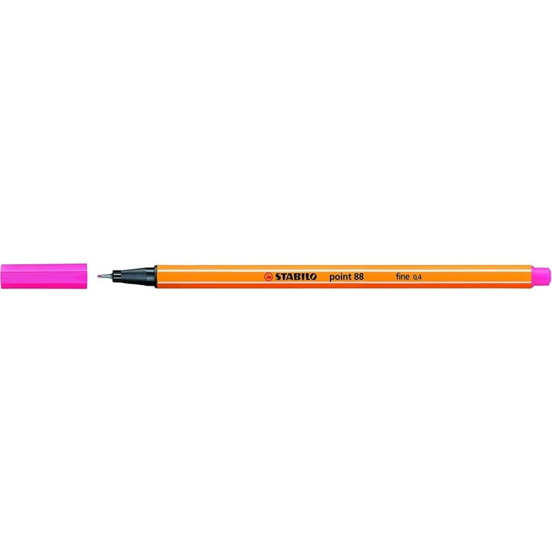 Pennarello Stabilo Point 88 con punta a fibra fine - Tratto da 0,4 mm - Inchiostro a base acqua - Colore malva 10pz 10pz Pennarello Stabilo Point 88 con punta a fibra fine - Tratto da 0,4 mm - Inchiostro a base acqua - Colore malva 10pz 10pz