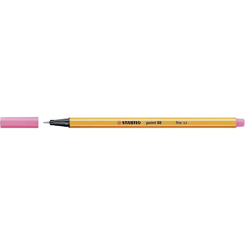 Pennarello Stabilo Point 88 con punta a fibra fine - Tratto da 0,4 mm - Inchiostro a base acqua - Colore rosa chiaro 10pz 10pz Pennarello Stabilo Point 88 con punta a fibra fine - Tratto da 0,4 mm - Inchiostro a base acqua - Colore rosa chiaro 10pz 10pz